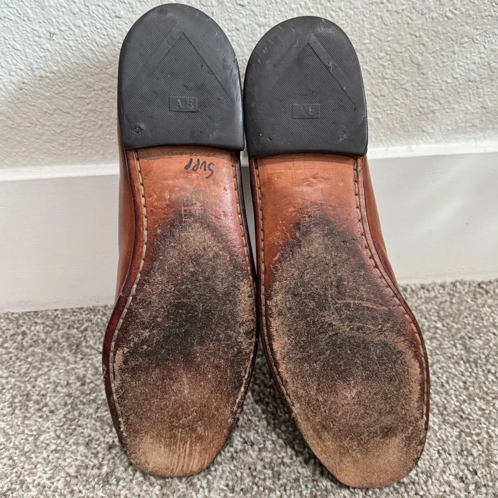 Allen Edmonds Woodstock Braided Kiltie Chili‎ Slip-On Loafers Size 11.5 Office